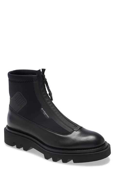 givenchy lace-up boots mens|Givenchy zip combat boot.